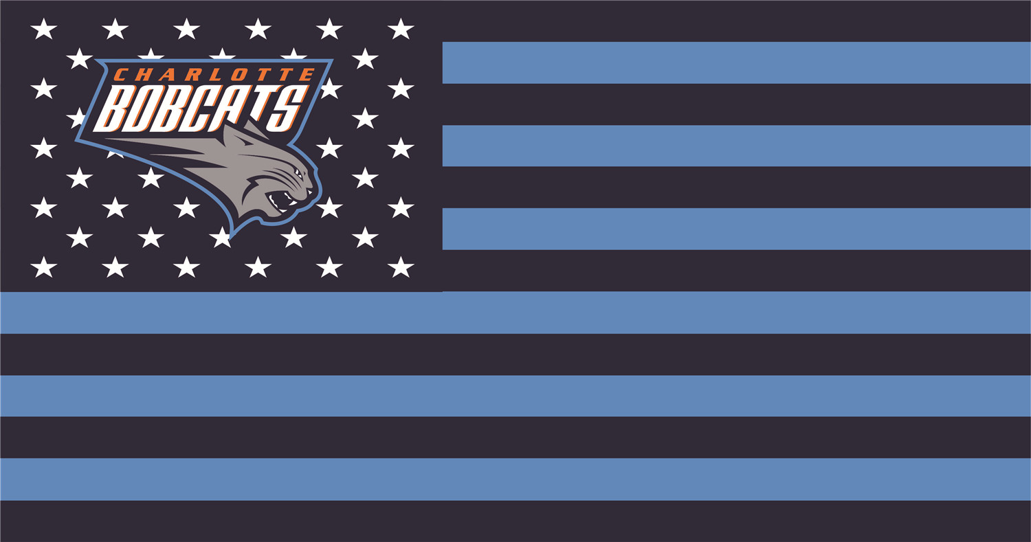 Charlotte Bobcats Flags fabric transfer